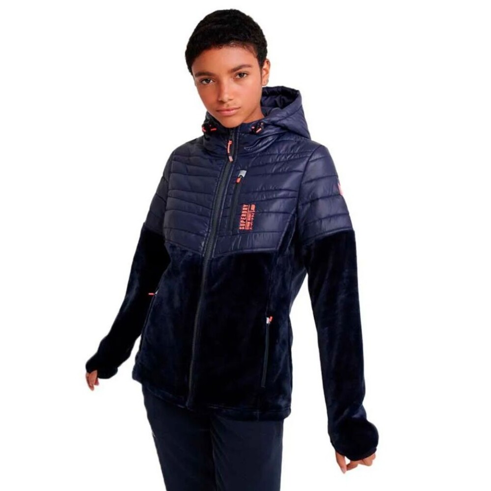 Superdry Storm Panel Hooded Women's Hybrid Jacket Size US 2
